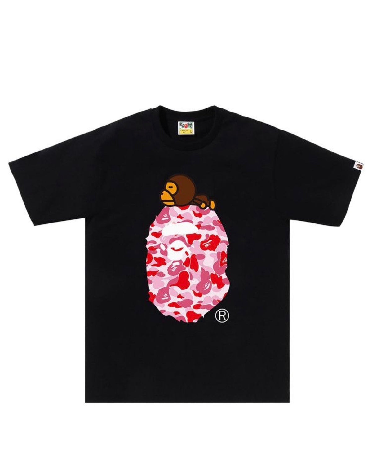 BAPE ABC Camo Milo Style # 2K30-110-004-BLACK-PINK