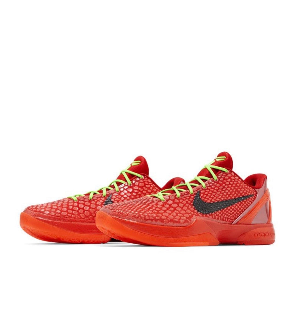 Nike Kobe 6 Protro Reverse Grinch Crimson Red Style # FV4921-600