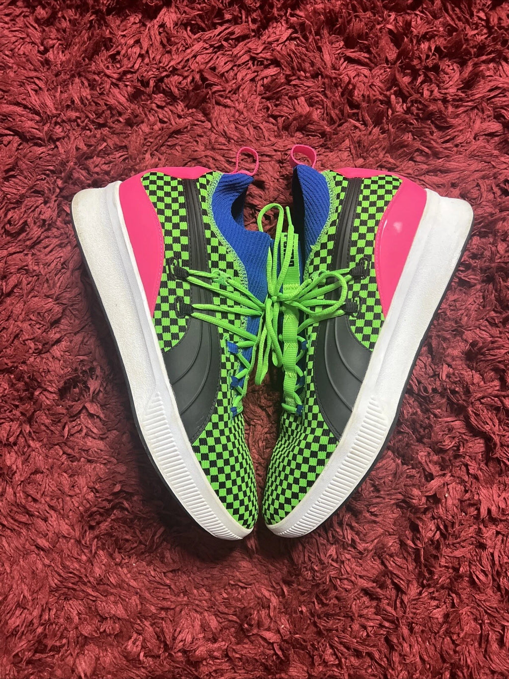 Puma Clyde Court Summertime Green Black Pink Style # 192893-01