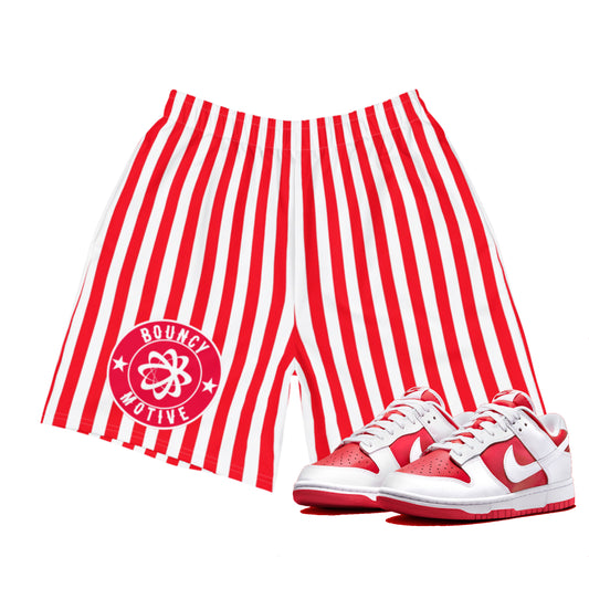 Red Striped Shorts