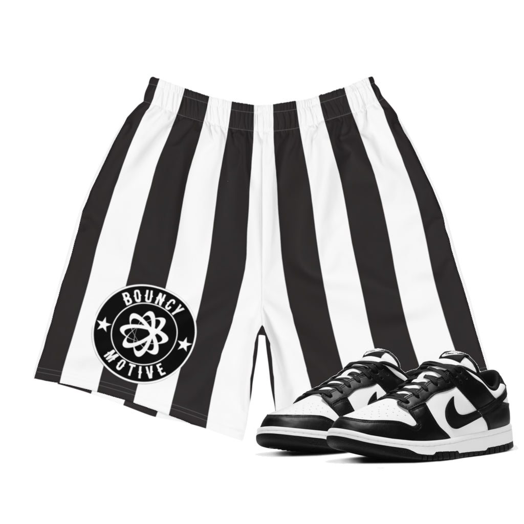 Black Striped Shorts