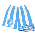 Blue Striped Shorts