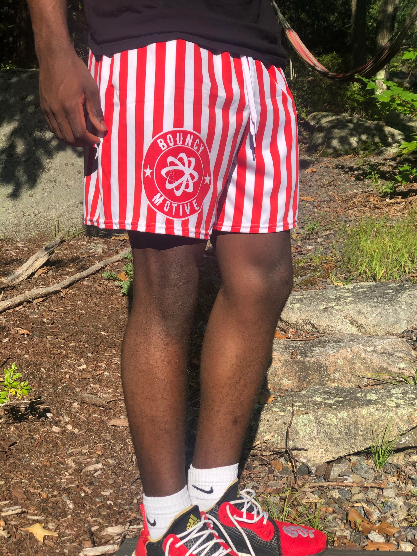 Red Striped Shorts